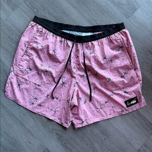 Nike Pink and Black Athletic Shorts